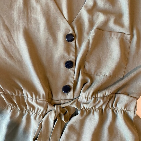 Sweet Rain Young Contemporary Green Blouse, Size L - Picture 4 of 7